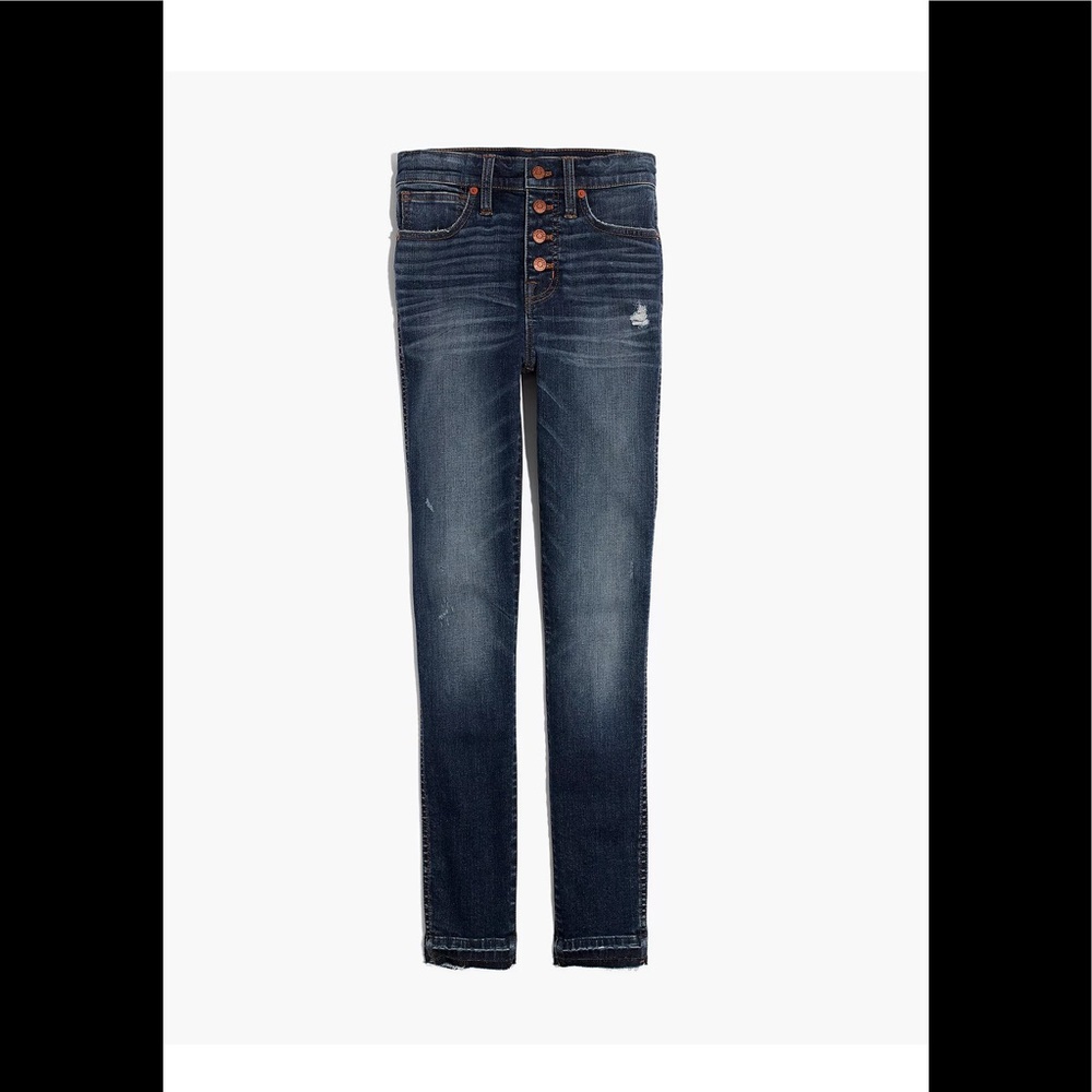 Madewell 10" High-Rise Skinny Jeans: Drop-Hem Edition